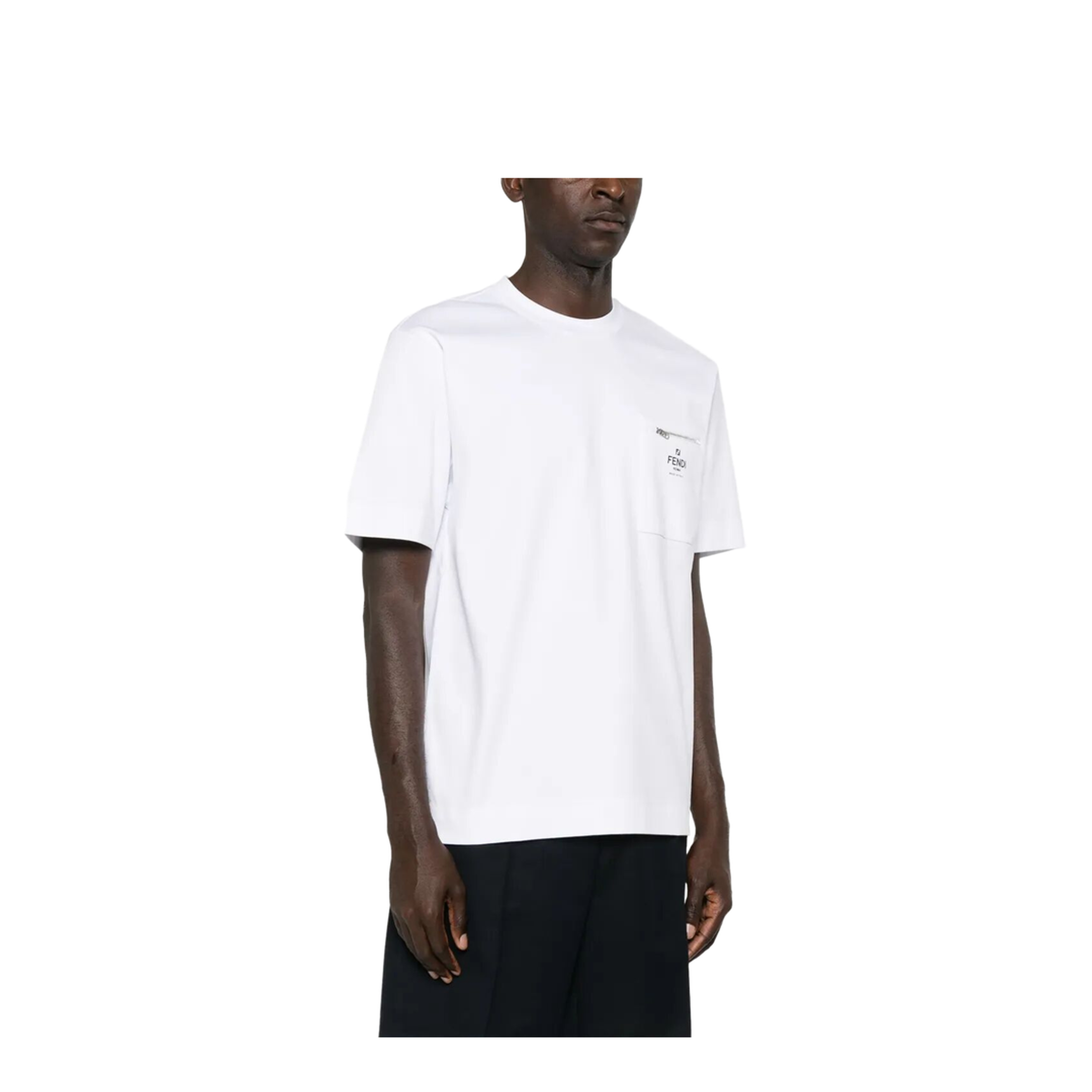 ZIP-DETAIL COTTON T-SHIRT - Image 3
