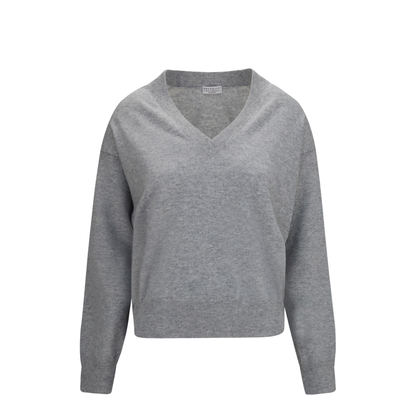 V-neck Cashmere Sweater - Image 1