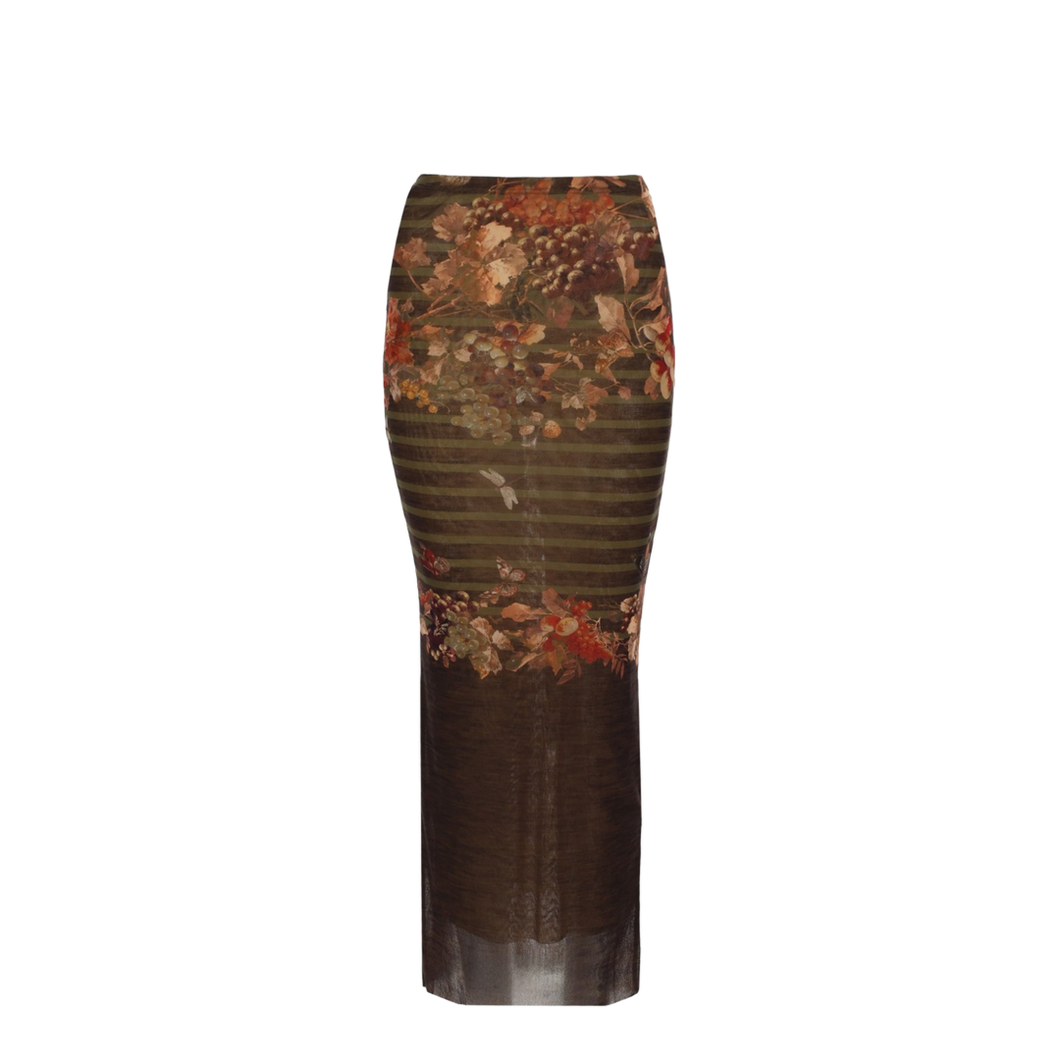 Long Skirt with Mariniere Grape Print - Image 1