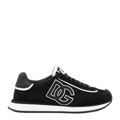 Cushion Sneakers in Calfskin and Fabric - Image 1