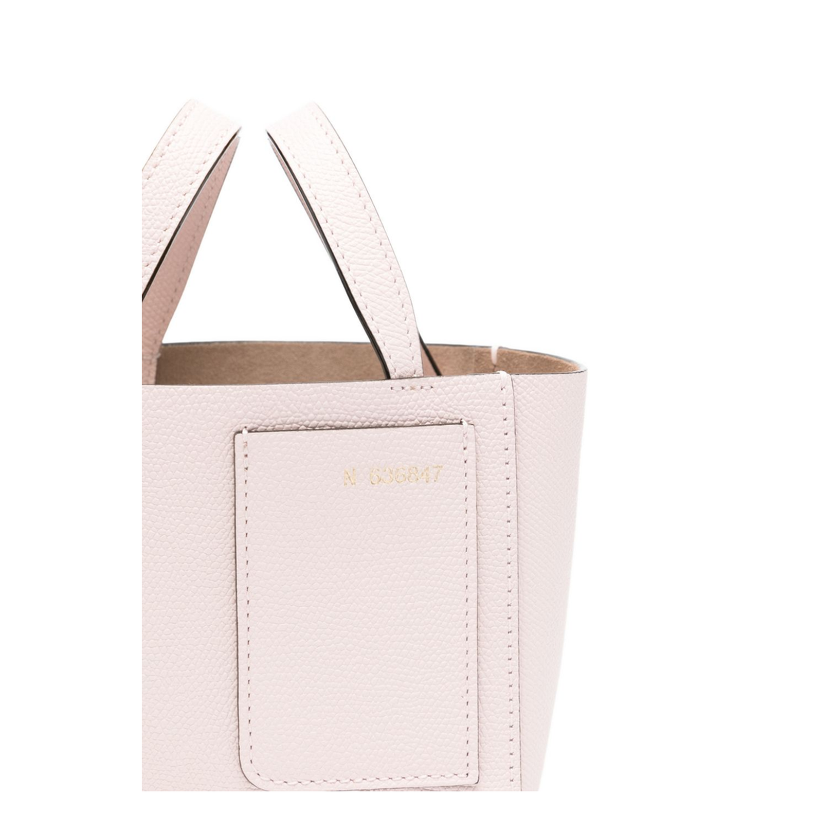 Micro Leather Bucket Bag Pink - Image 3