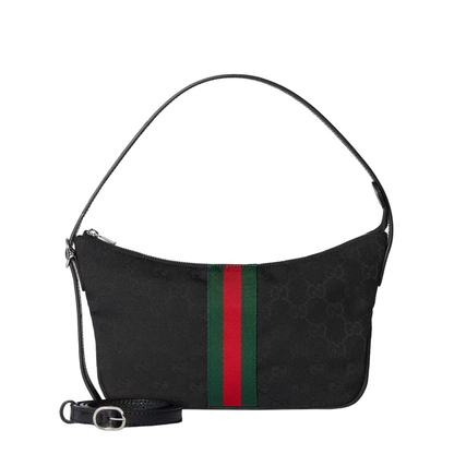 Lunetta Small GG Canvas Crossbody - Black - Image 3
