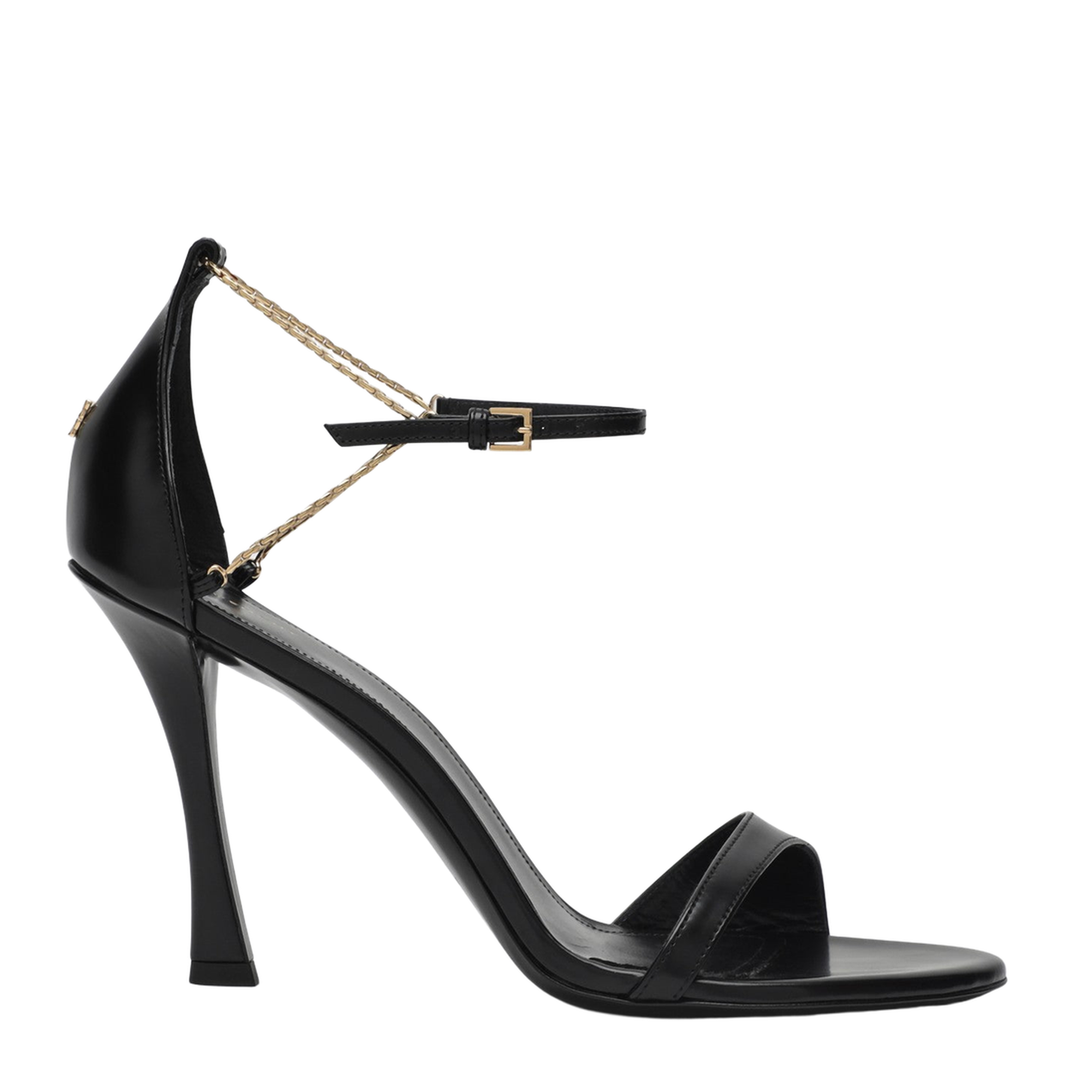 4G Liquid 95 Sandals in Black Leather - Image 1