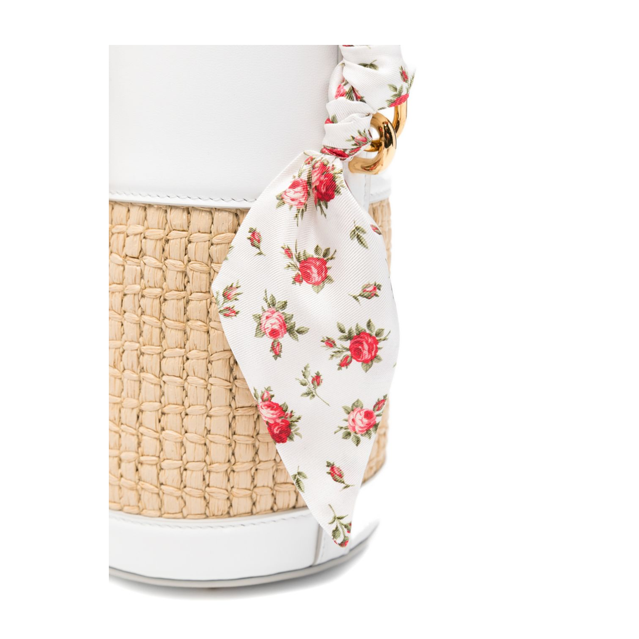 Capri Raffia Bucket Bag - Multicolor - Image 4