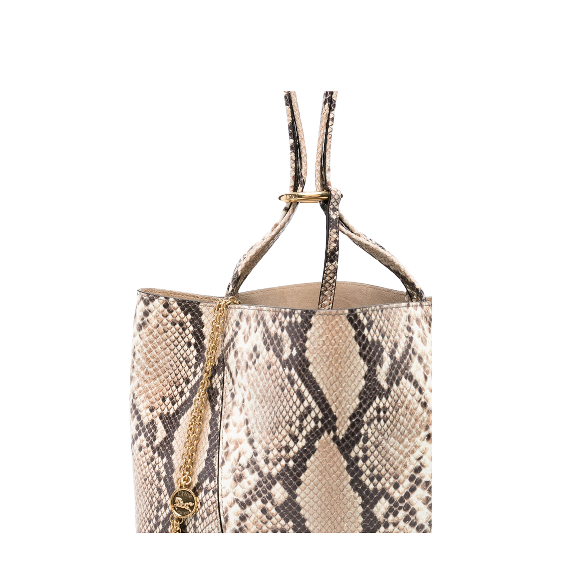 Spin Medium Goatskin Tote Bag - Sooty Brown - Image 4