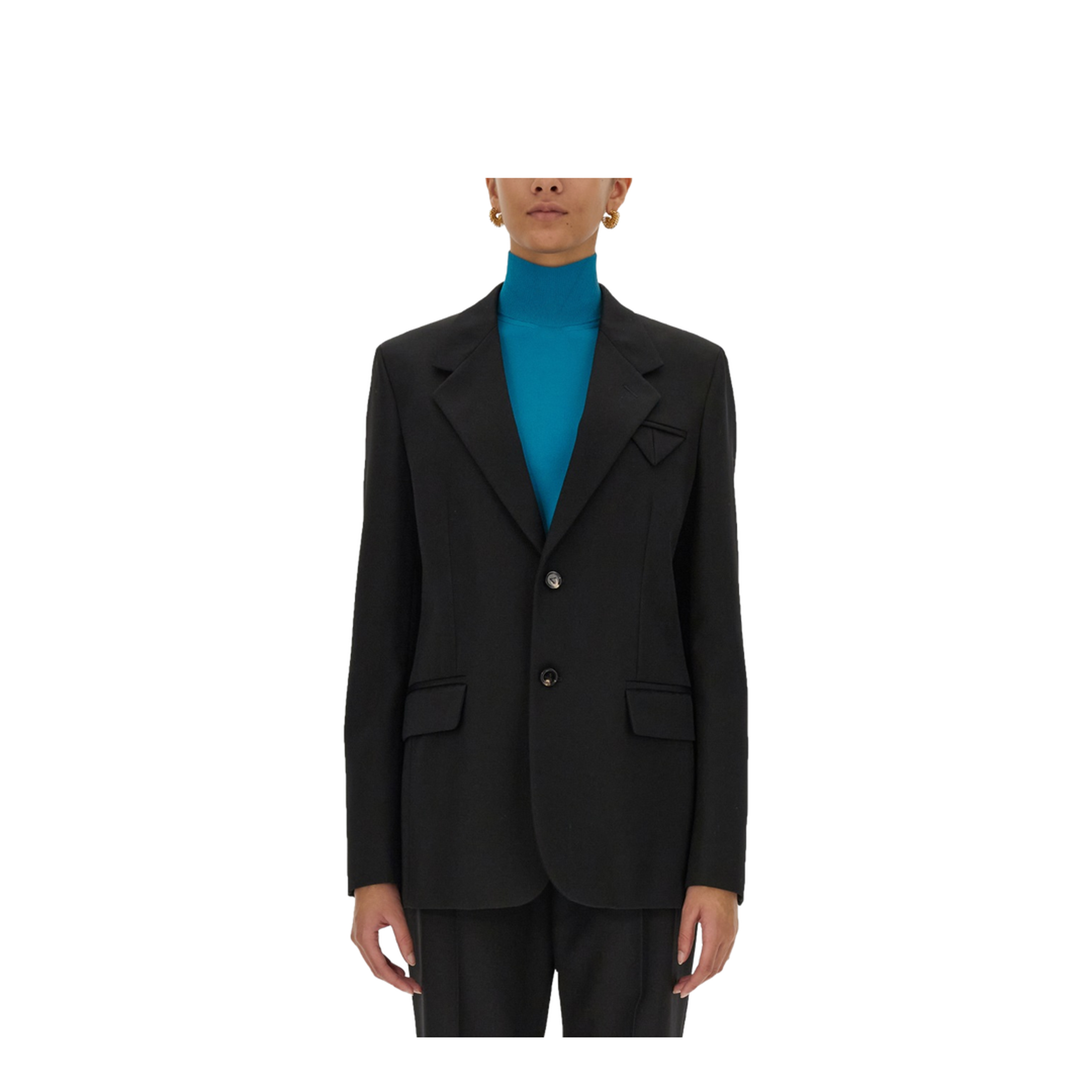 Single-Breasted Wool Jacket - Image 1