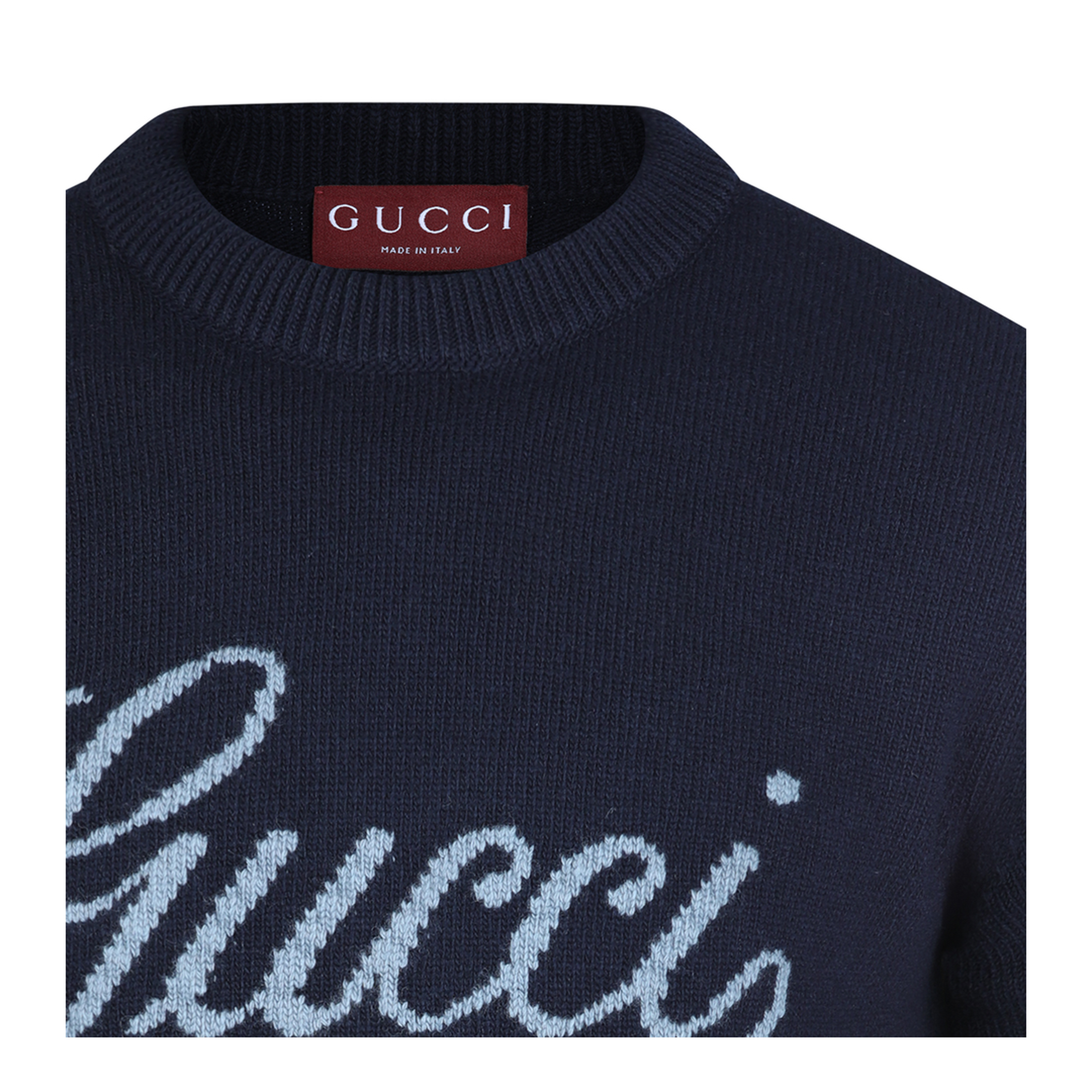 Midnight Blue Wool Sweater - Image 6