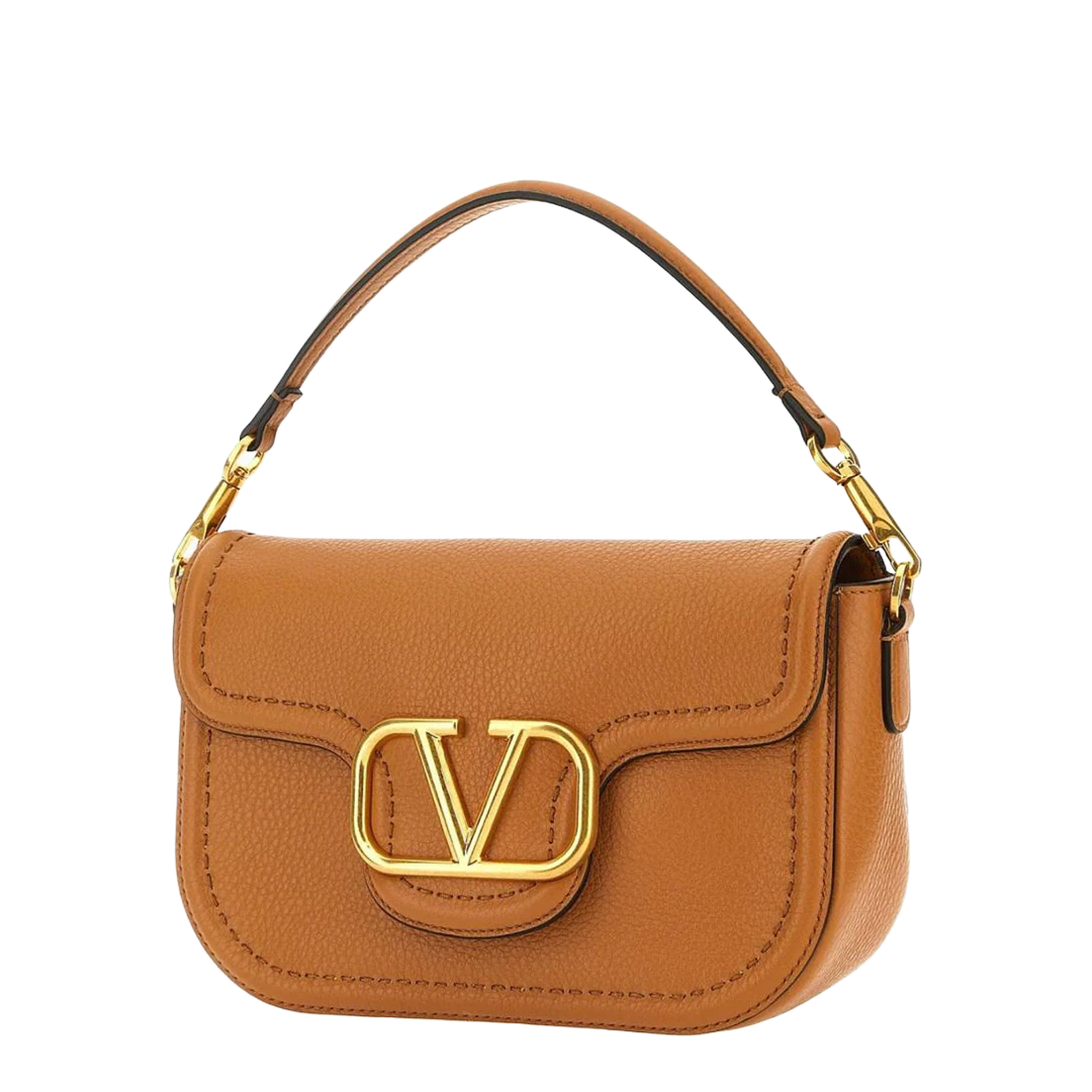 Shoulder Bag Leather Camel - Image 2