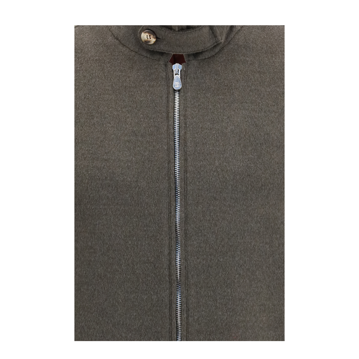 Wool Zip Jacket With High Collar - Image 3
