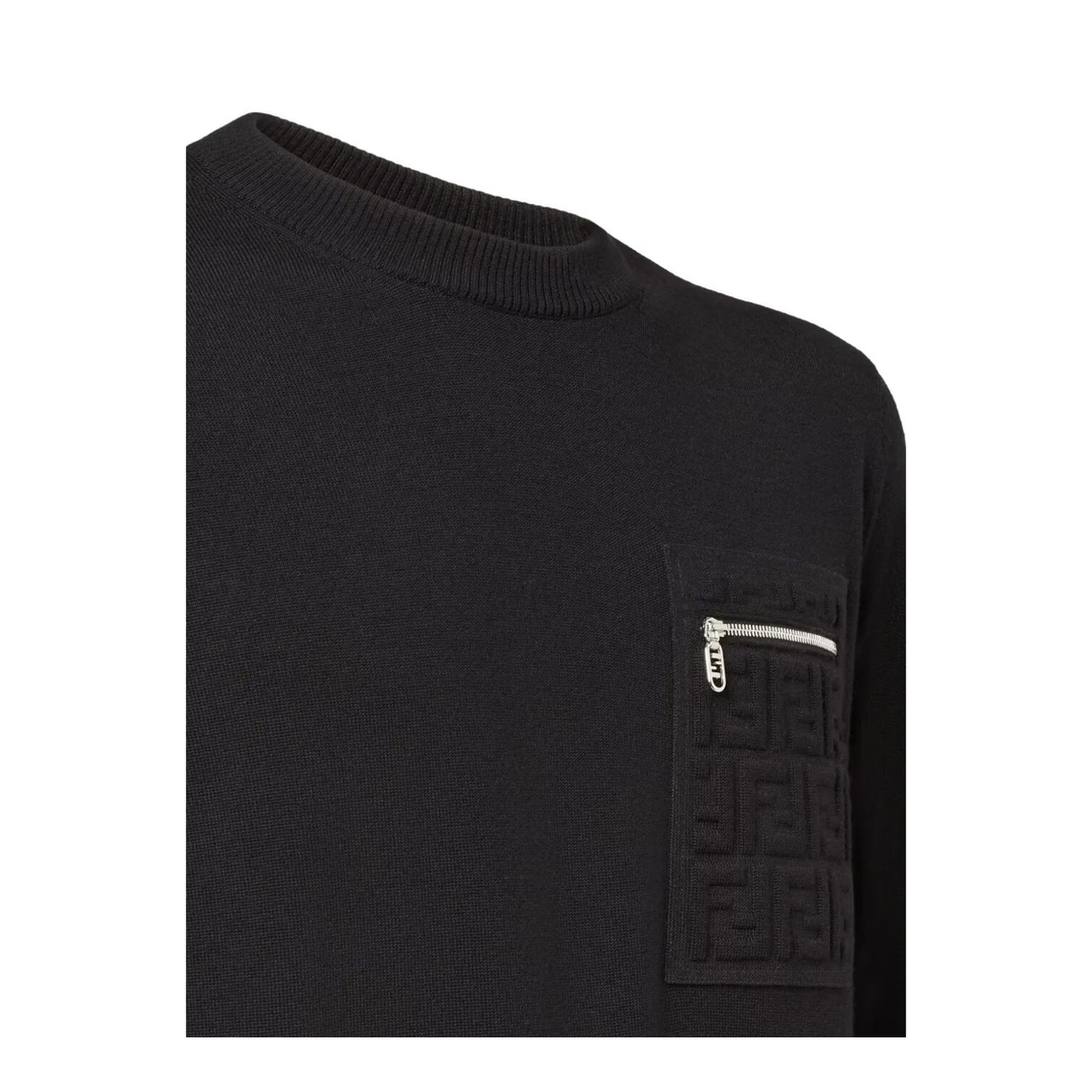 Breast Pocket Wool Pullover - Image 3