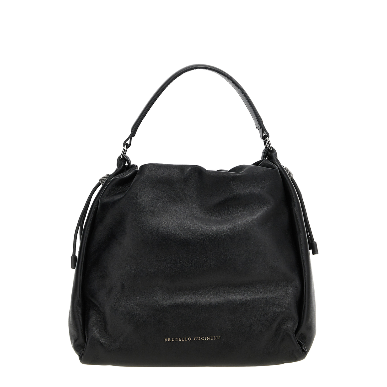 Leather Bucket Bag - Image 4