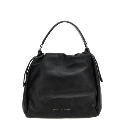 Leather Bucket Bag - Image 4