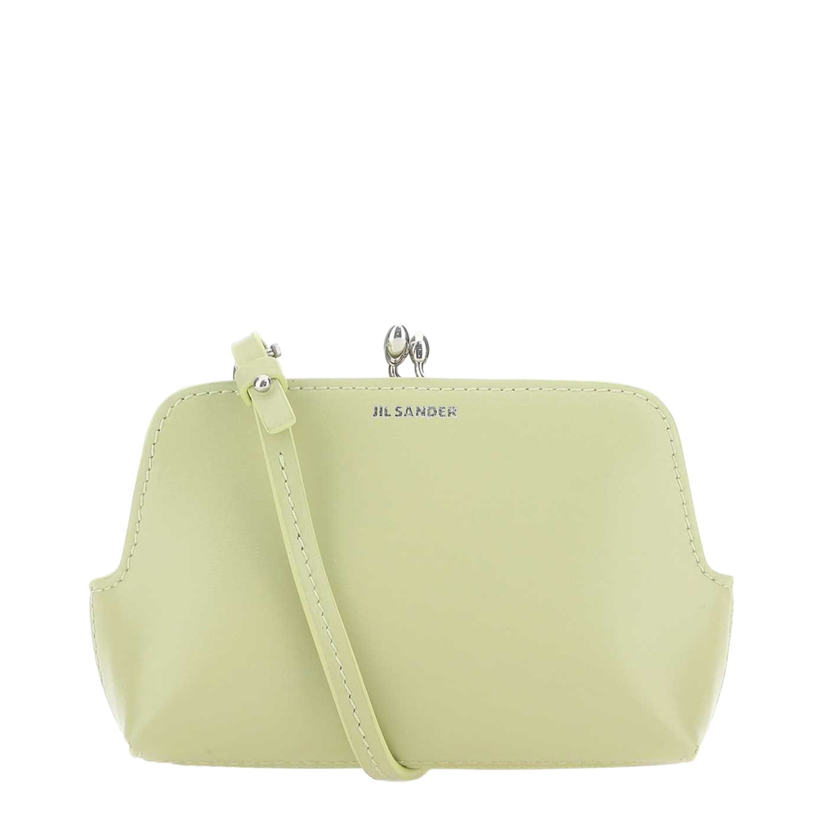 Pastel Green Leather Micro Goji Crossbody Bag - Image 1