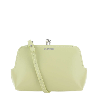 Pastel Green Leather Micro Goji Crossbody Bag - Image 1