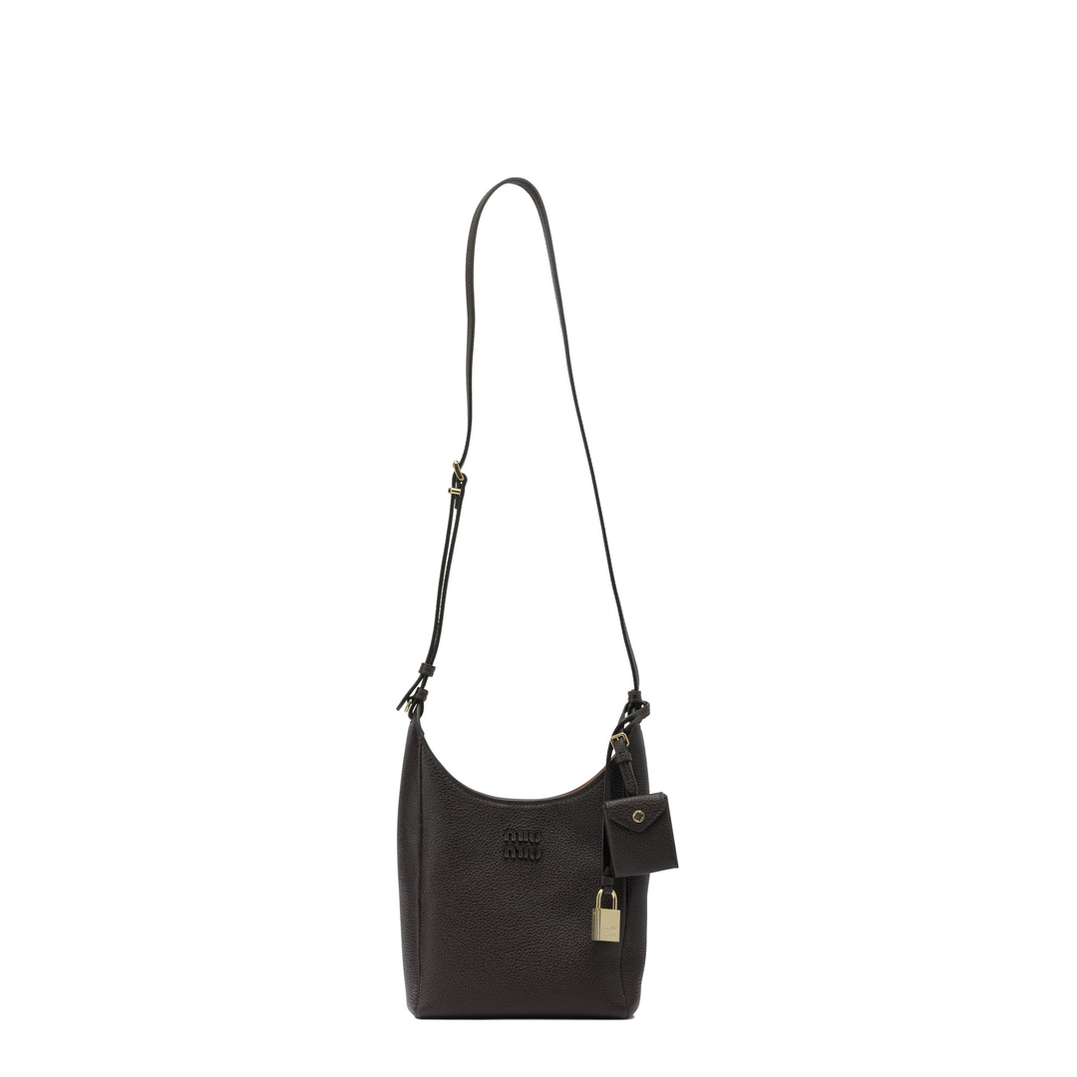 Calfskin Bucket Bag - Dark Brown/Papaya - Image 1