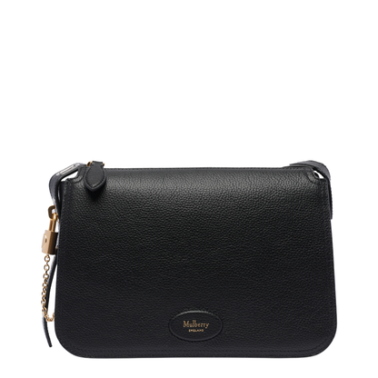 Billie Small Leather Crossbody Bag - Black - Image 5