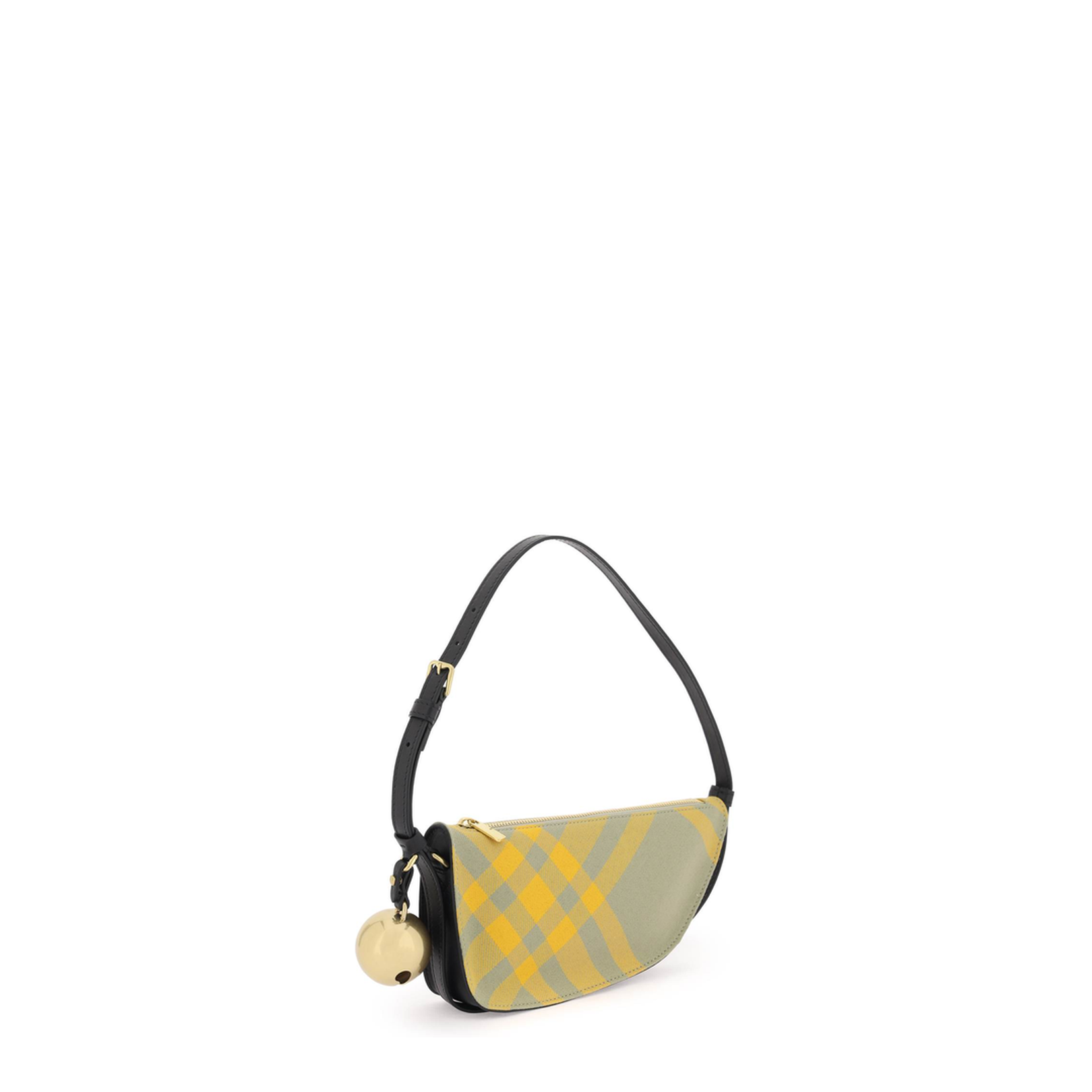 Embroidered Canvas Mini Shield Shoulder Bag - Image 4