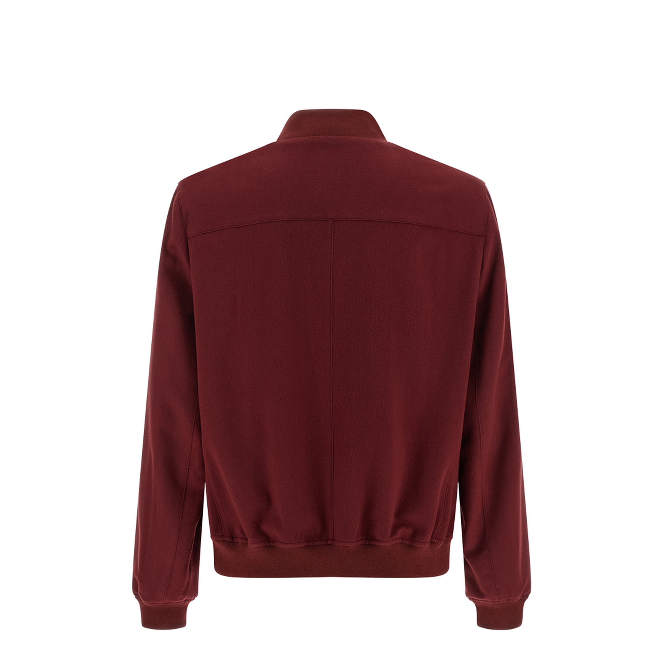 Cashmere Bomber Jacket Red - Image 2