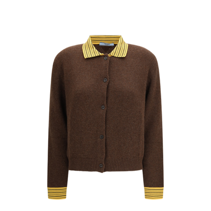 Sweater With Classic Collar And Front Button Fastening - Image 1