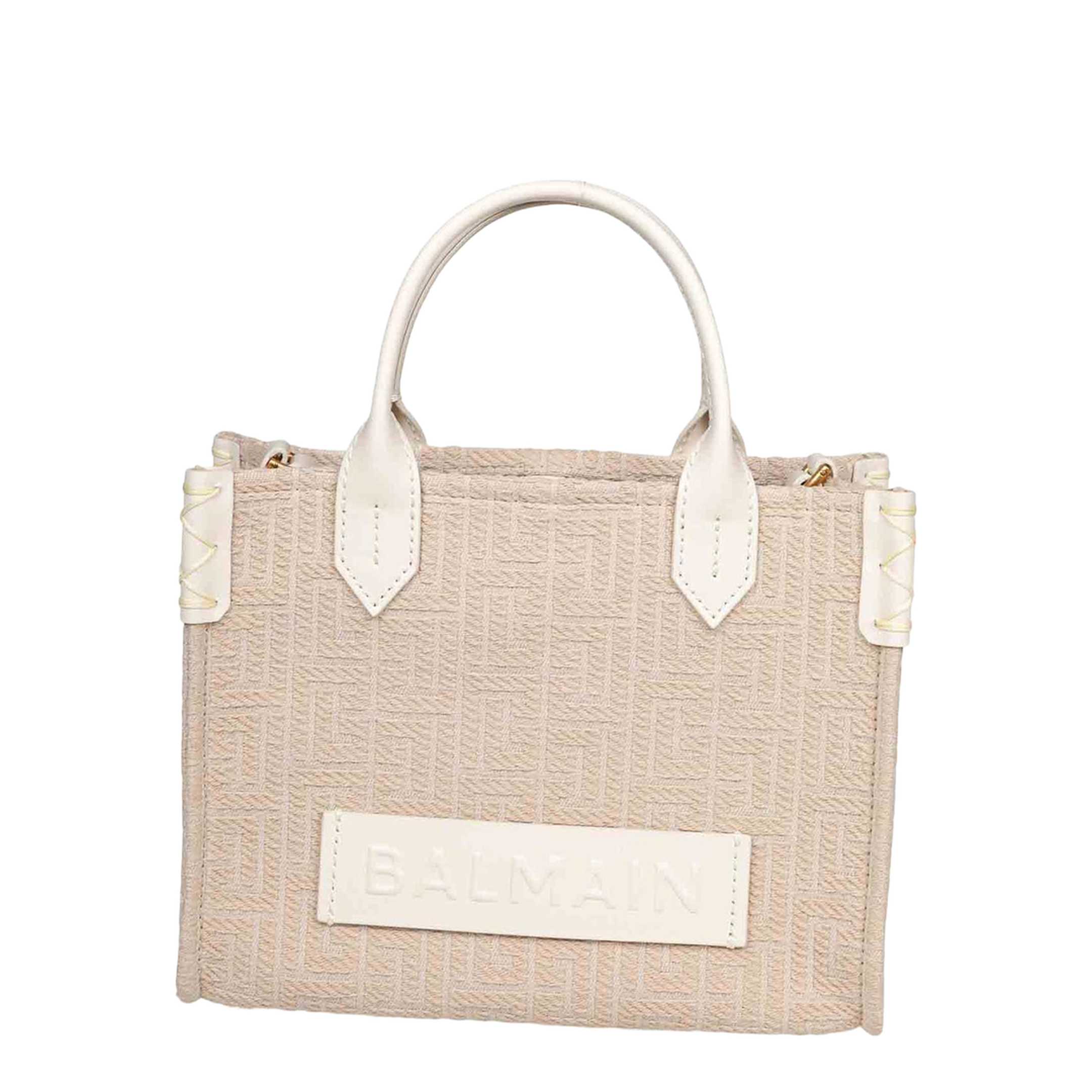 B-Army Small Monogrammed Canvas and Leather Tote Bag - Image 1