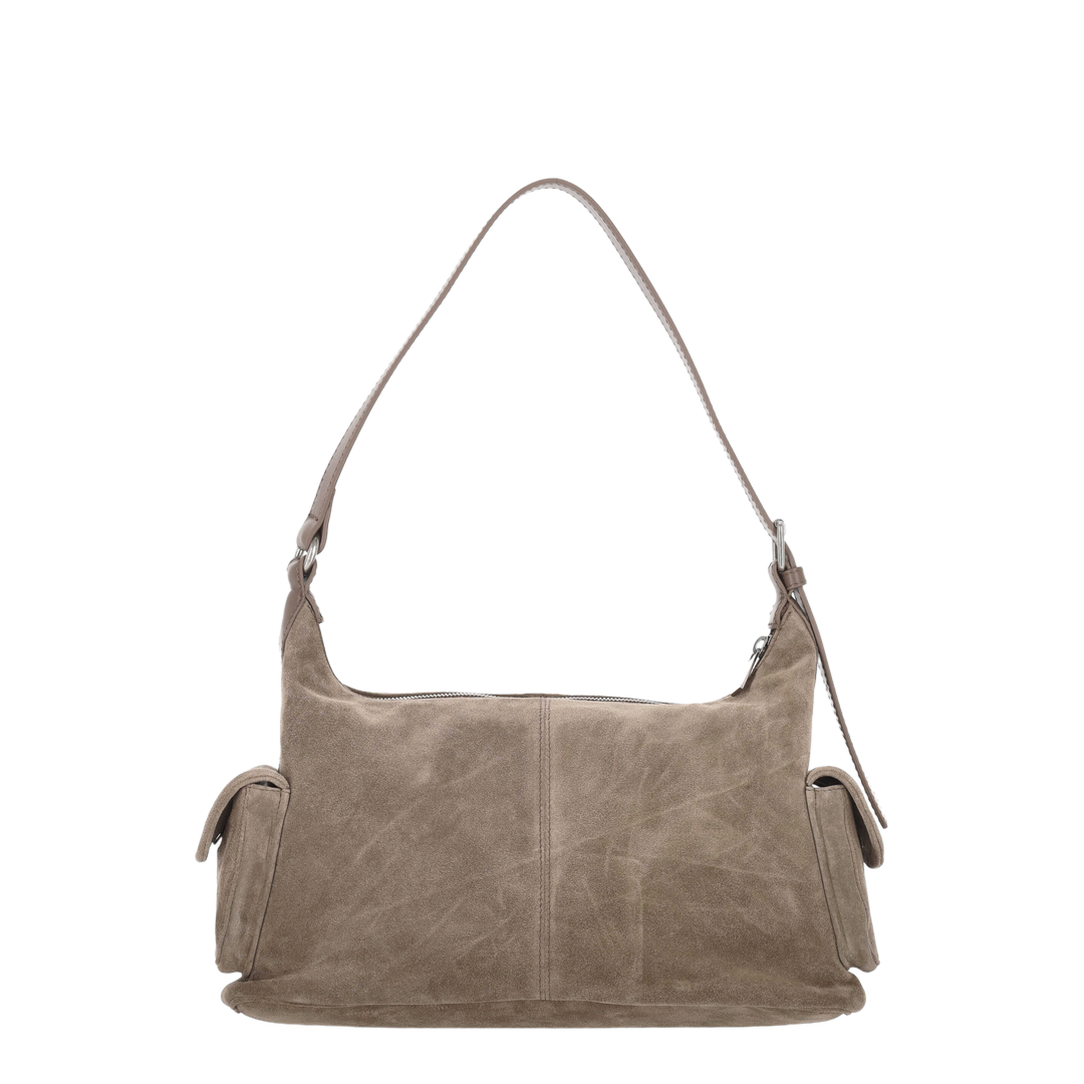 Dumbo.B Calf Suede Shoulder Bag - Brown - Image 3