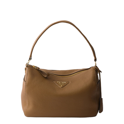 Medium Calfskin Shoulder Bag - Caramel - Image 1