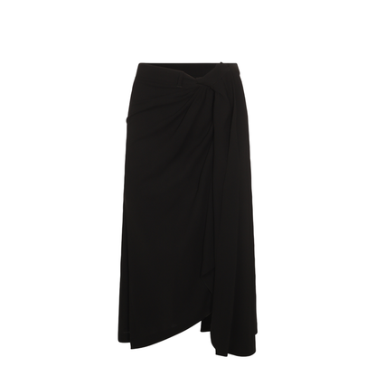 Draped Tailored Skirt - Image 1