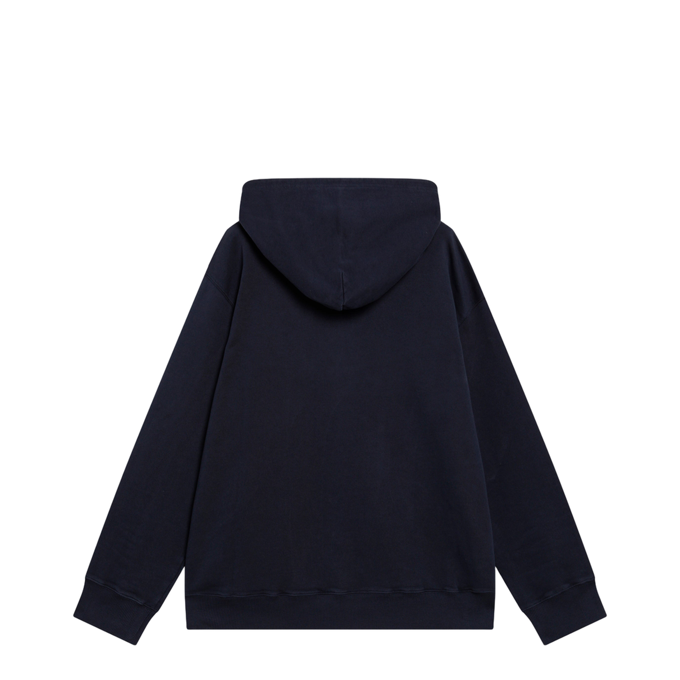 Navy Blue Cotton Hoodie - Image 2