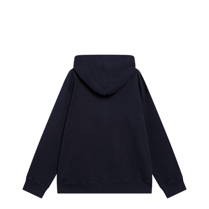 Navy Blue Cotton Hoodie - Image 2