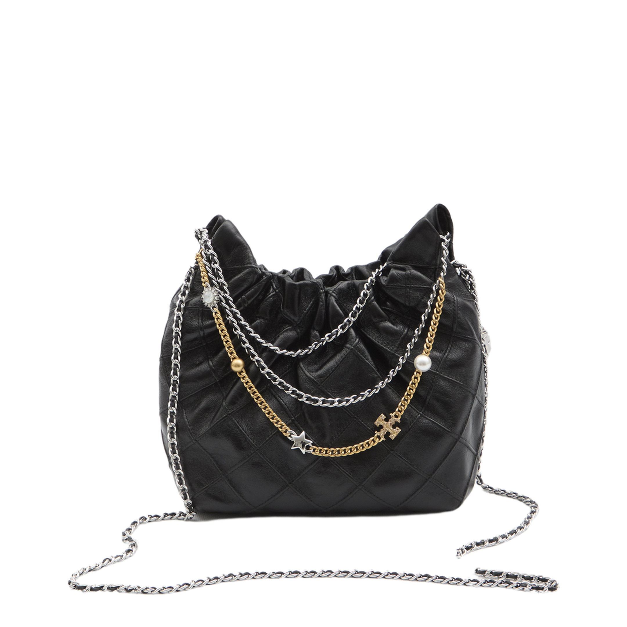 Fleming Mini Leather Hobo Bag - Image 1
