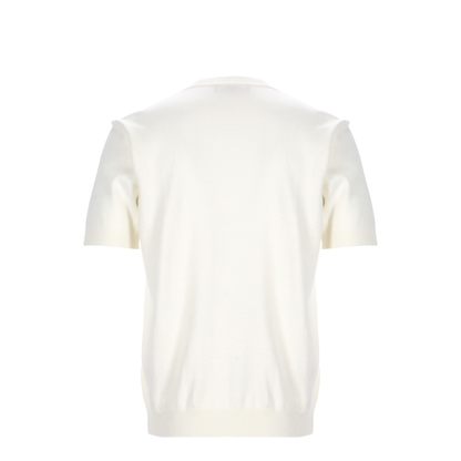 White Cotton and Cashmere Jumper - Image 2