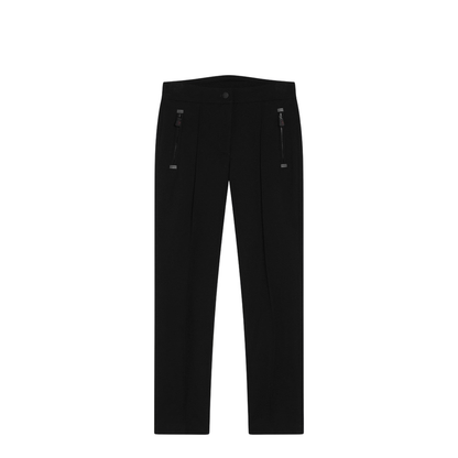 Black Stretch Nylon Blend Leggings - Image 1