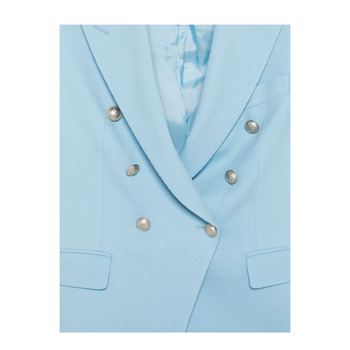 Light Blue Double Breasted Dress - Image 2