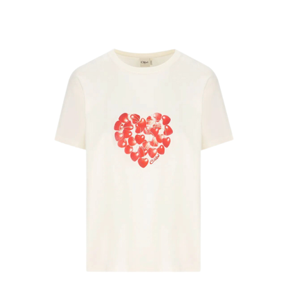 Cherries Print Cotton T-Shirt - Image 1