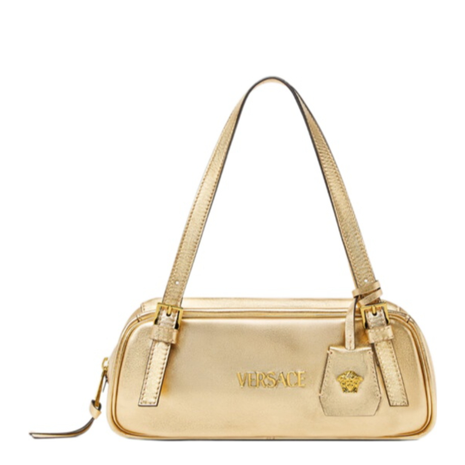 Gold-Tone Metallic Bag - Image 1