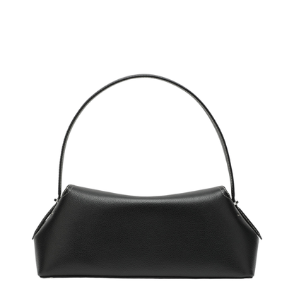 T-lock Bag in Black Grained Leather - Image 2