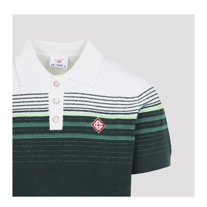 Boucle Stripe Knitted Polo - Image 5