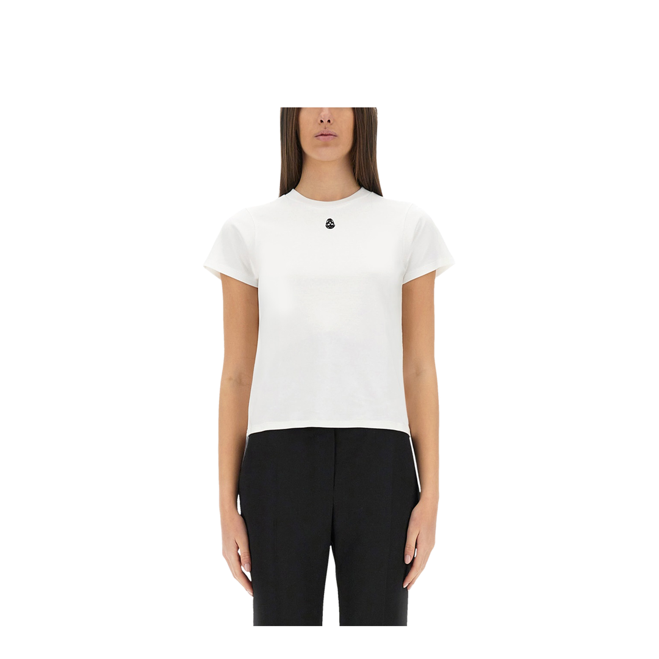 T-Shirt with Embellished Skull - Image 1