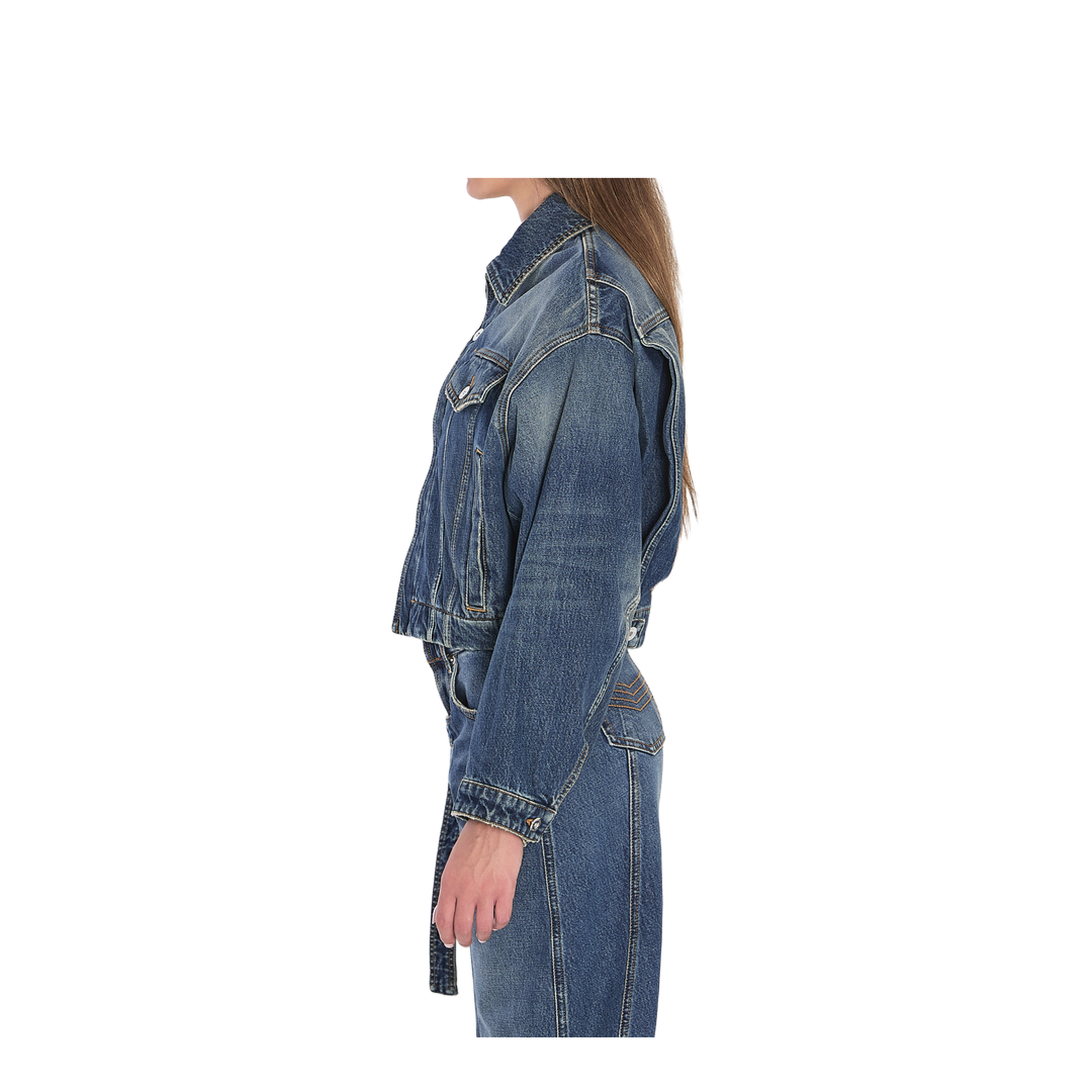 Strap Jacket in Denim - Image 3