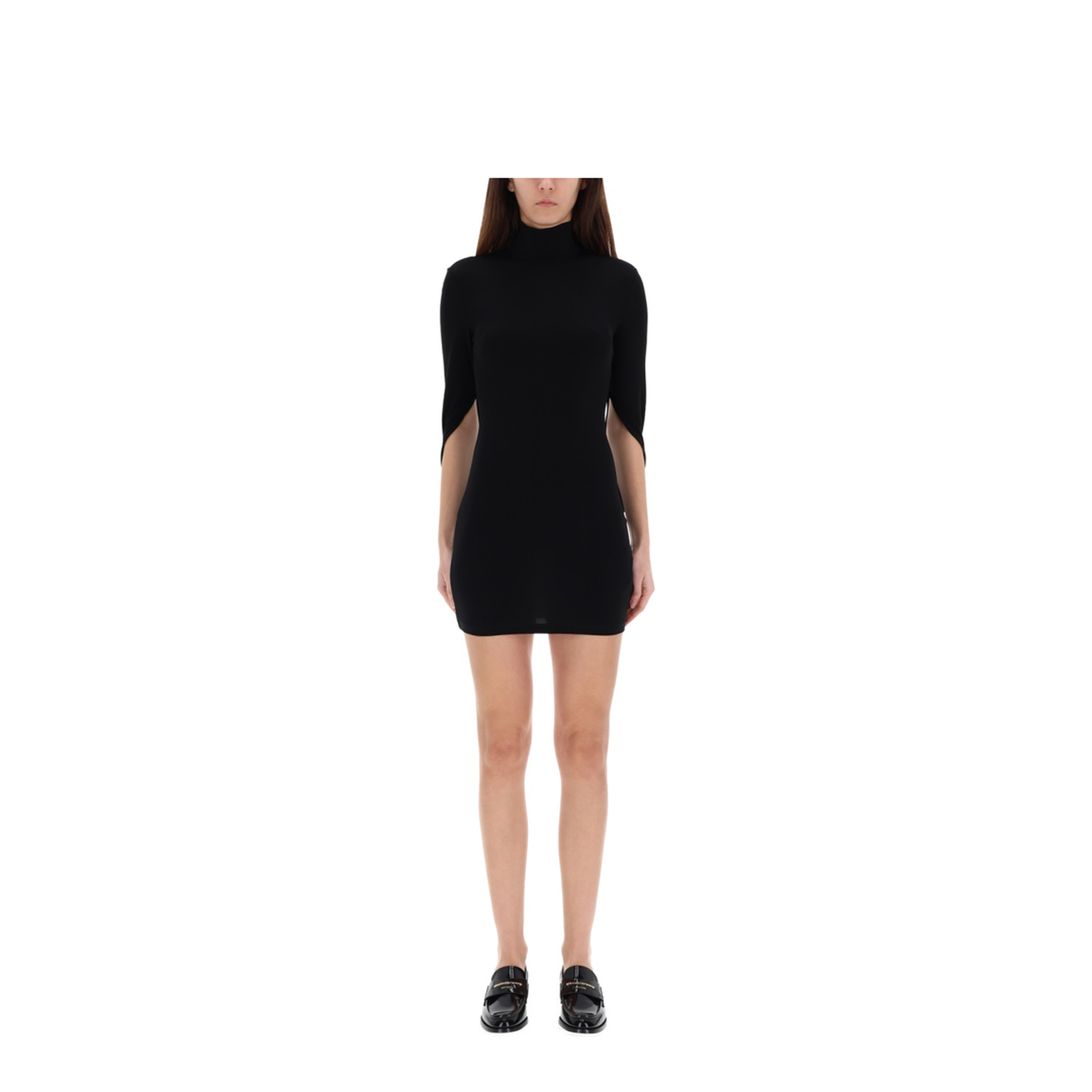 MINI DRAPED DRESS - Image 4