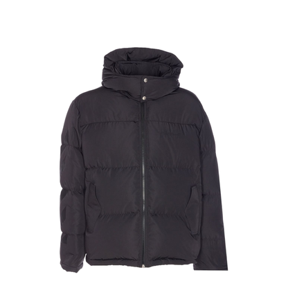 Black Short Down Jacket with Arrows Icons - Image 5