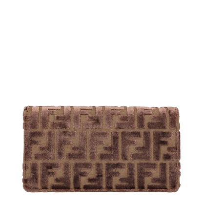 Brown Crossbody Bag with All-Over FF Motif - Image 3