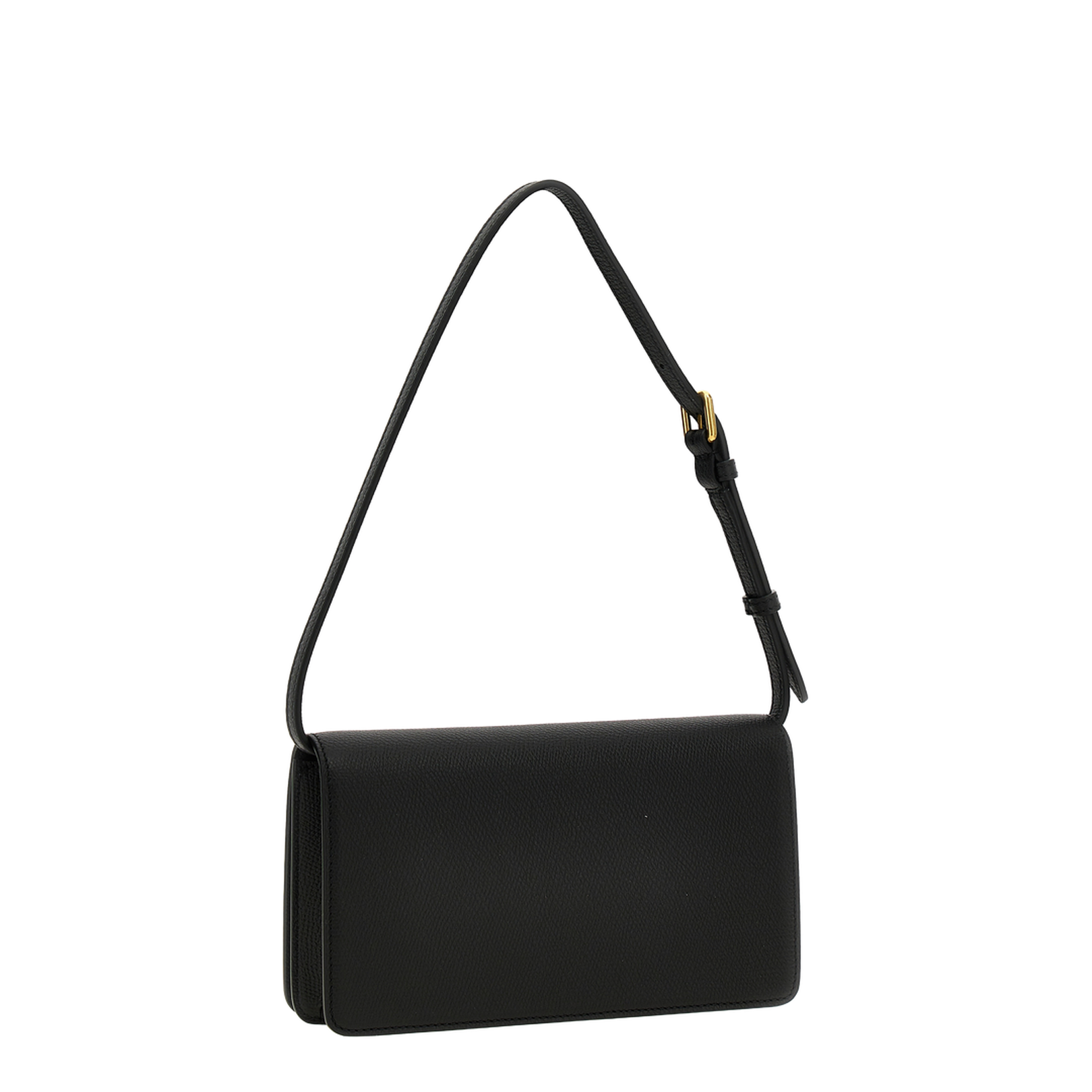 VLogo Signature Mini Calfskin Shoulder Bag - Black - Image 2