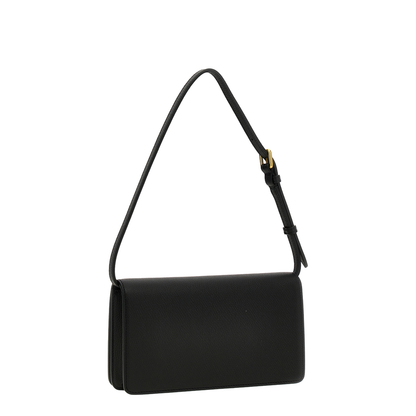 VLogo Signature Mini Calfskin Shoulder Bag - Black - Image 2
