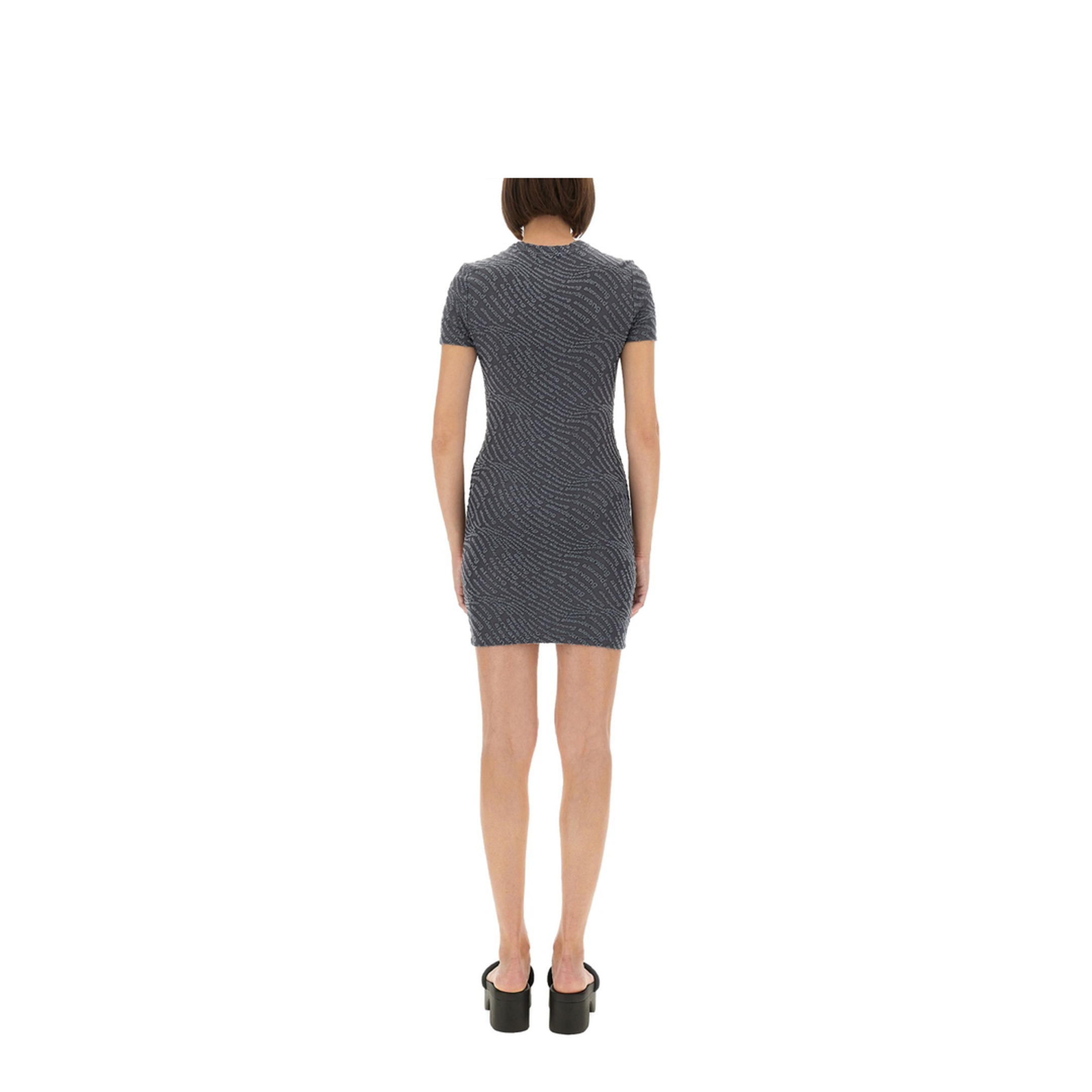 Jacquard Mini Dress With Logo - Image 3