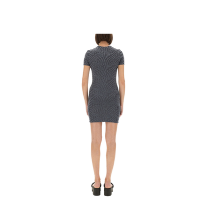 Jacquard Mini Dress With Logo - Image 3