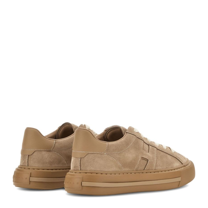Beige Front Lace-Up Fastening Sneakers - Image 4