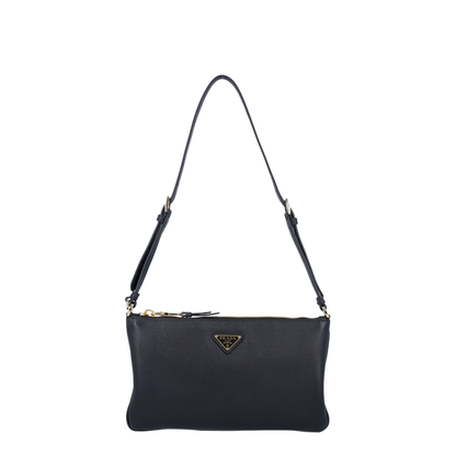 Soft Grain Shoulder Bag Black - Image 1