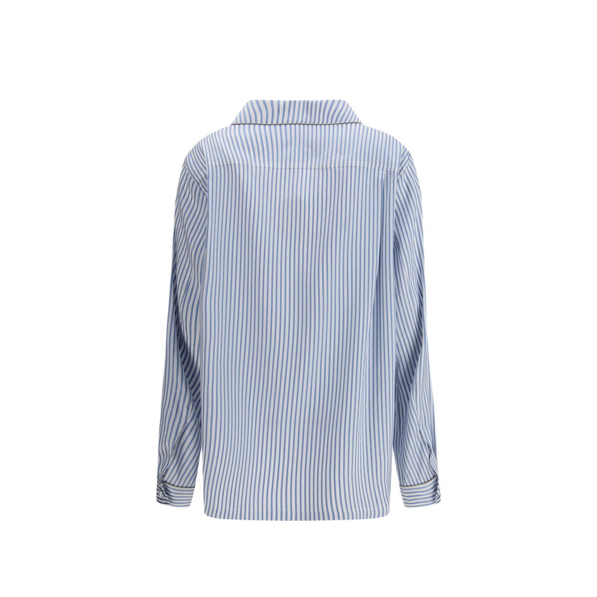 Striped Silk Pj Shirt - Image 2