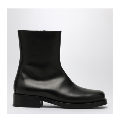 Black Leather Ankle Boot - Image 1